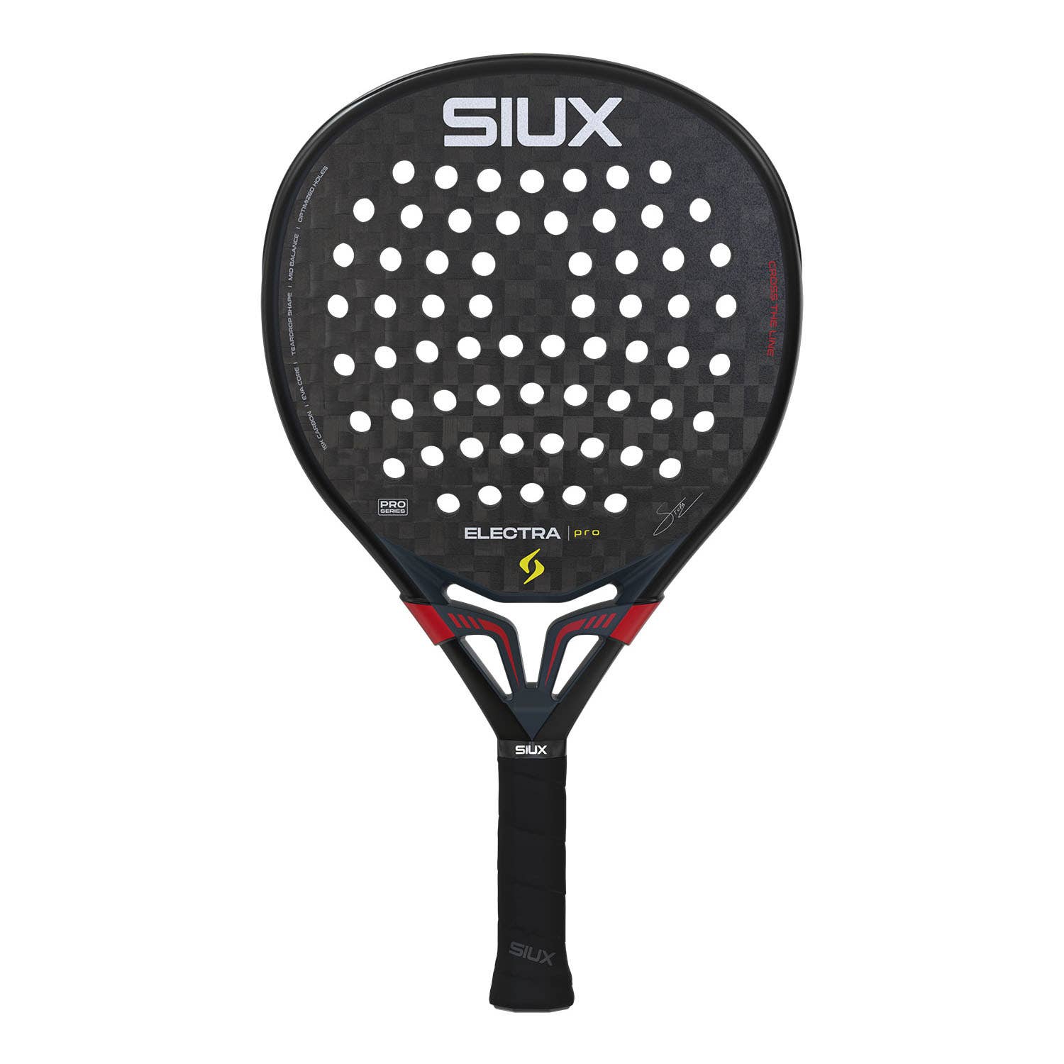 Siux Electra ST5 Pro Shadow Red — pala de Franco Stupaczuk