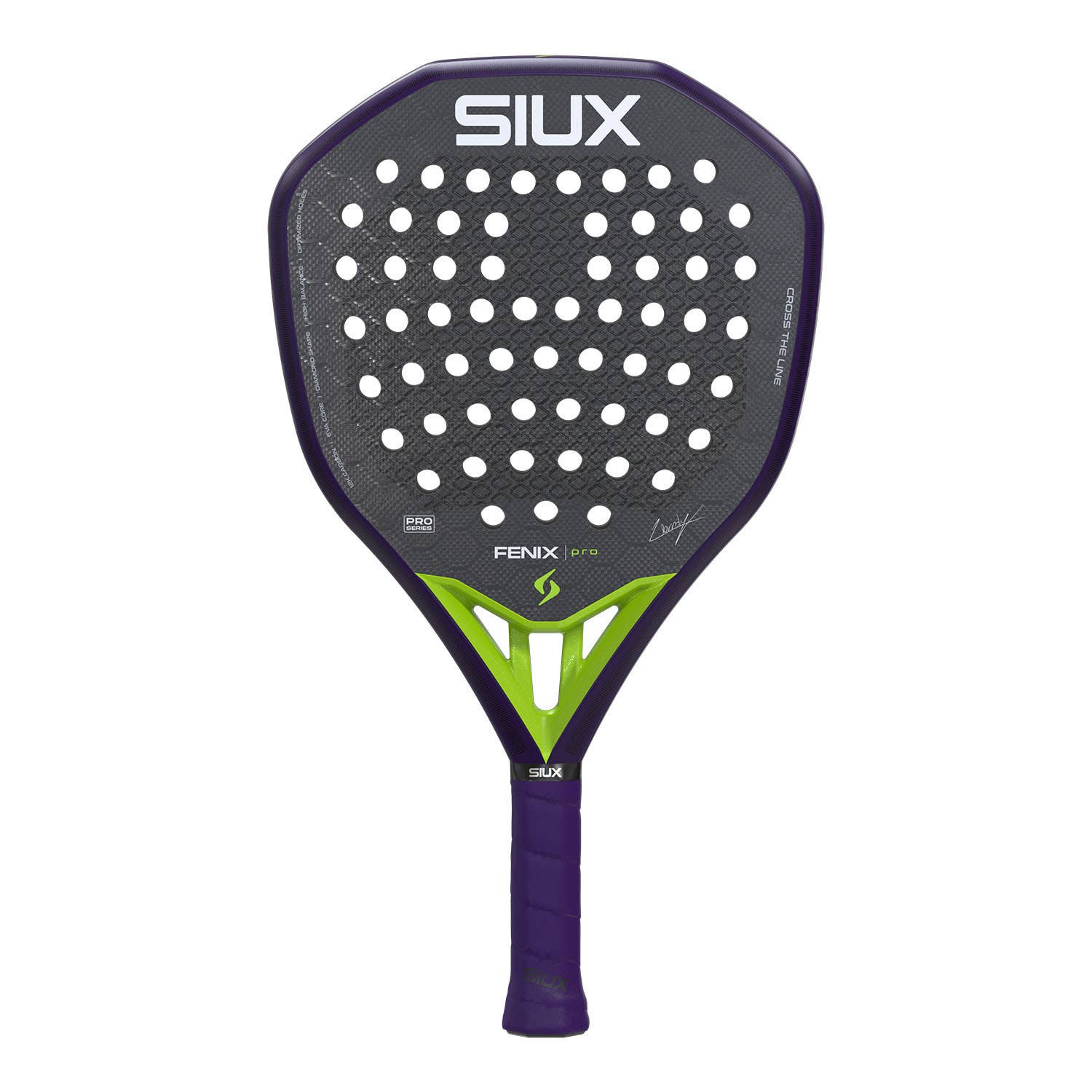 Siux Fenix Pro Glow Purple — pala de Leo Augsburger